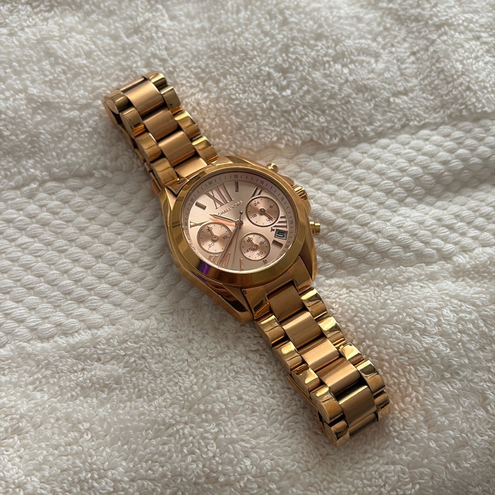 Rose gold watch